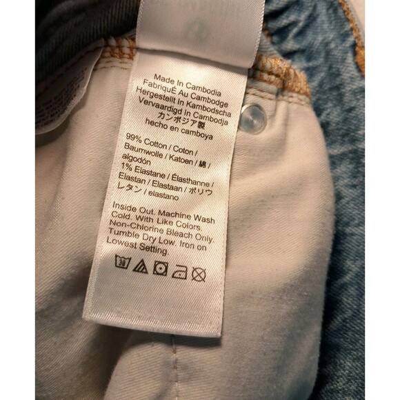 J. Crew High-Rise Denim Shorts Tea Time Wash Raw Hem Cutoffs AV425 Size 27 - Picture 9 of 9